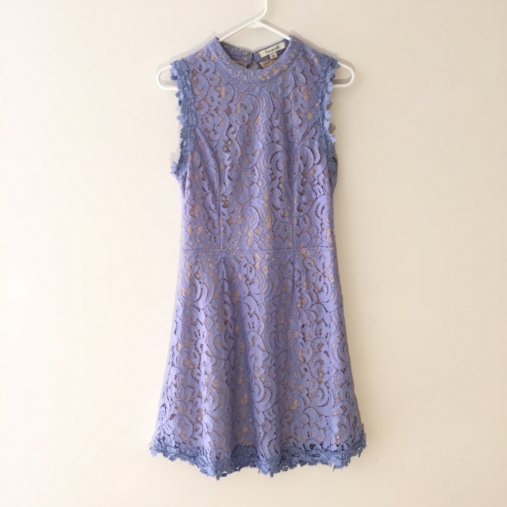 Periwinkle Lace Open Back Dress